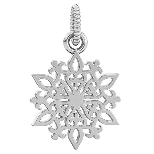 Authentic Bella Fascini Winter Snowflake Dangle Bead 925 Sterling
