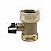 2 Pcs 03V Heavy Duty 3/4 Hose Valve Brass Hose Quick Connect with Shut Off Garden Hose Connector to Control Water Flow