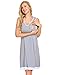 Ekouaer Womens Sleeveless Maternity Pregnancy and Breastfeeding Nursing Nightgown S-XXL