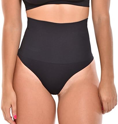 Your Contour Seamless High Waist Brief Firm Control Shapewear โ Panty Girdle by (Black, Small)