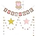Birthday Decoration Set - Baby Partyr Crown,Girl/Boy 1st Birthday Party Hat Princess Tiara Hat Includes Cake Topper One 