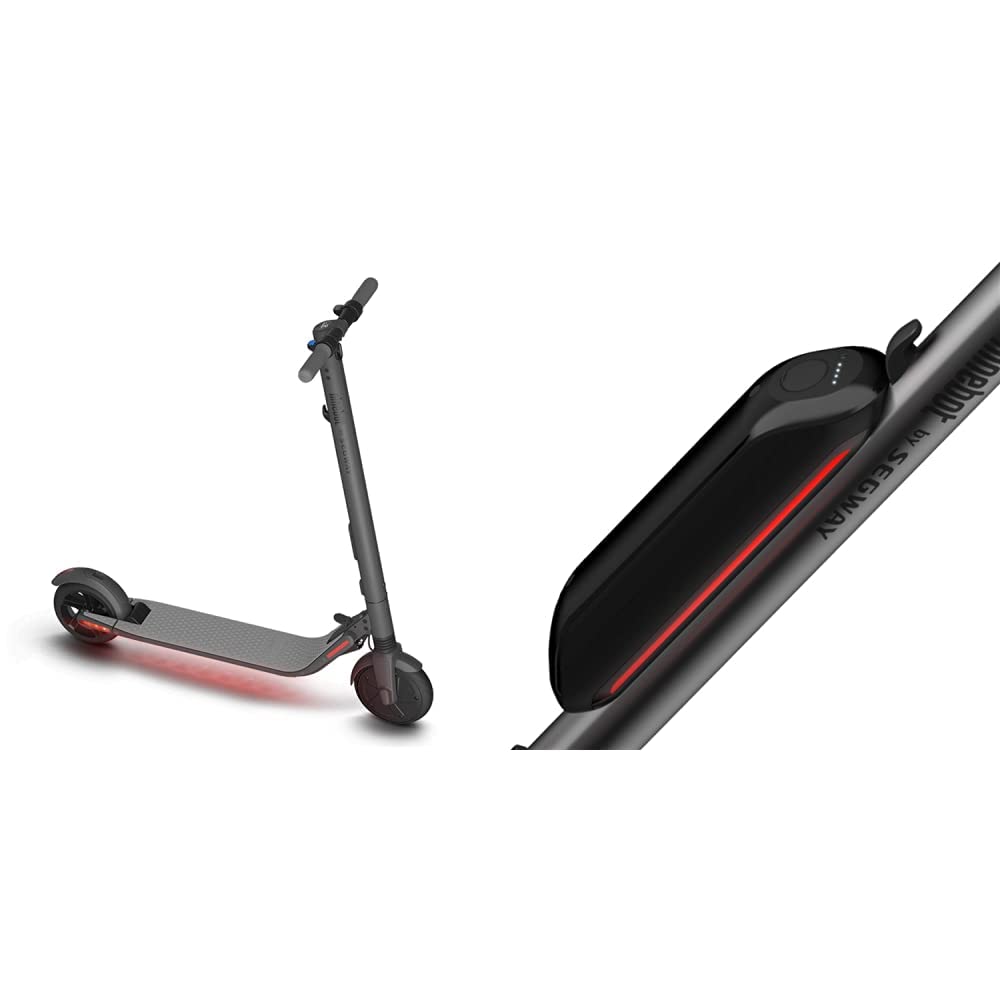 Segway Ninebot ES2 Electric Scooter and External Battery Pack