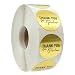 1.25" Round Gold Foil Thank You for Your Purchase Stickers / 1000 Labels per Roll primary