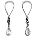 Nipple Noose Faceted Teardrop Non Piercing Body Jewelry Rings (Clear)