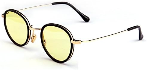 GAMEKING FASHION S22110 Gold Retro Vintage Computer Glasses Gaming Glasses Anti Blue Light Anti Glare Anti UV