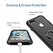 JETech Case for iPhone 7 Plus and iPhone 8 Plus, Ring Holder Kickstand, Shock-Absorption Bumper Cover, Black