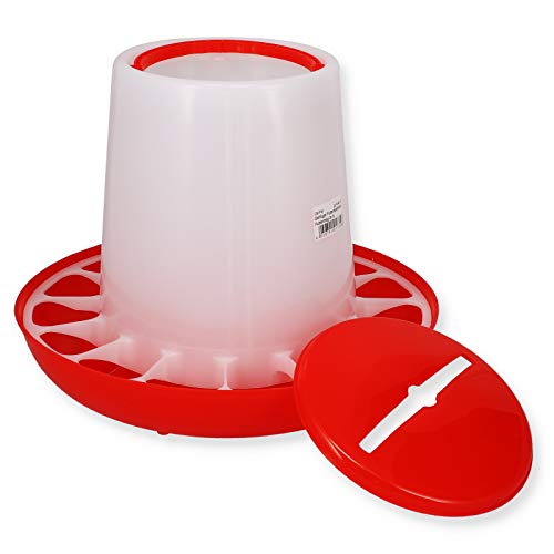 Geflügel Futterautomat 1,5 3 6 10 Kg Futterspender Futtertrog Hühner Wachteln Gänse Enten Trog – Bild 3