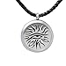 Aromatherapy Essential Oil Diffuser Necklace Jewelry ~ Wear Your Aroma Oils ~ Hypo-Allergenic 316L Surgical Grade Stainless Steel Locket Pendant | 3 Reusable Refill Pads Included | Perfect For Men