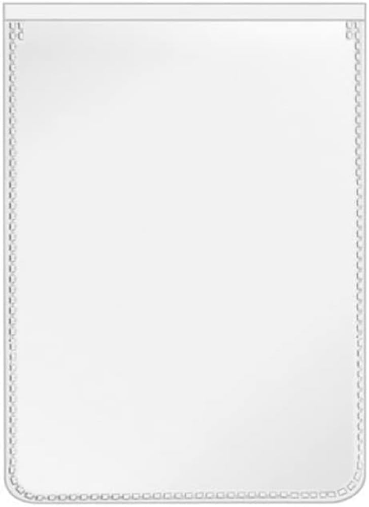 VELOFLEX 3119500 Protective ID Card Sleeves 66 x 90 mm Polypropylene Film with Tear-Proof Indelible Pack of 20