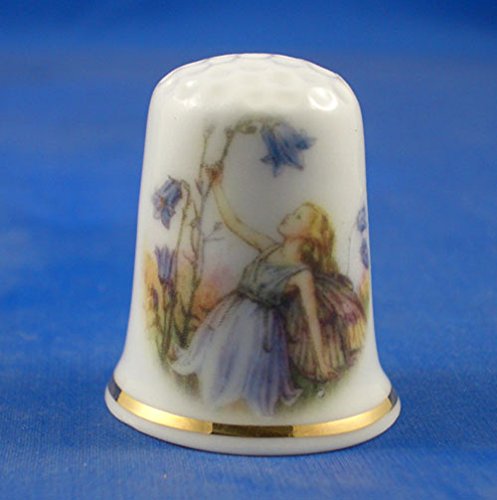 Porcelain China Collectable Thimble - Harebell with Free Gift Box