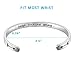 TONY & SANDY Funny Gag Inspirational Christmas Gifts for Women Female Keep Fucking Going Cuff Bracelet Mantra Motivational Friendship Birthday Encouragement Adult Stocking Stuffers Jewelry