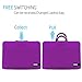 15.6 Inch Laptop Sleeve,LOVPHONE Breathable Notebook Computer Case Cover For Macbook Pro/Lenovo/ASUS/Samsung/Acer/HP and All 15 Inch Notebooks,Slim-fit Briefcase Carrying Bag/Pouch,Bright purple