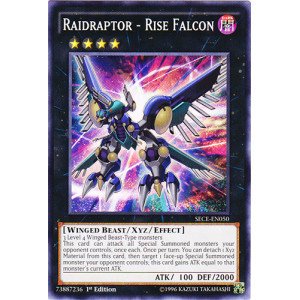 Yu-Gi-Oh! - Raidraptor - Rise Falcon (SECE-EN050) - Secrets of Eternity - 1st Edition - Common