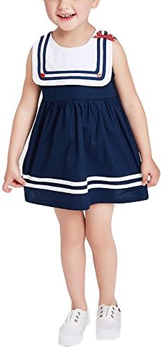 Simlehouse Little Girl Japan Sailor Suit Cosplay Dress Kids Bodysuit Outfits Summer