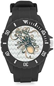 Special Design Cool Scary Kraken Octopus Custom Kids' Round Rubber Sport Watch