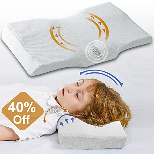 Toddler Pillow for Sleeping, Newest Memory Foam Kids Pillows for