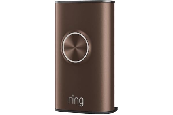 Ring Interchangeable Faceplate — Compatible with Battery Doorbell Plus (2nd Gen) and Battery Doorbell Pro (2nd Gen), Polished Mocha