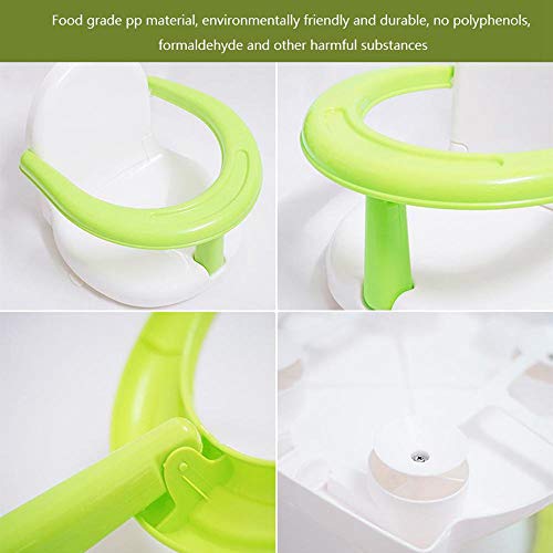 Lesgos Premium Baby Bath Seat, Multi-Function Folding Seat Bathroom Anti-Skid Safety Chair Foldable Infant Shower Bathtub Seat for Sit Up Bathing with Backrest Support