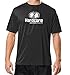 Hardcore Men's Short Sleeve Rash Guard Surf Shirt - Relaxed Fit Swimwear Designed and Performance Black X-Large
