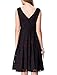 Noctflos Women's V-Neck Floral Lace Contrast Cocktail Party A line Black Dress