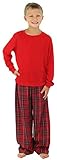 SlSleepytimePjs Kids Family Matching Pajamas Red Plaid 3T