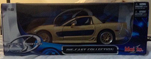 2003 CHEVROLET CORVETTE GULDSTRAND EDITION 1/18 DIECAST MODEL GOLD