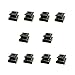 ALEKO 10SHOEM3 Baluster Shoe Stair Spindle Supply 1/2 Inch Cast Iron Black Metal Lot of 10 Flat Shoes