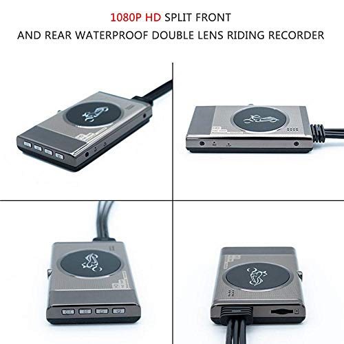 Teepao Motorcycle Dash Cam MT19 HD Security Camera for Motorcycle,Motorcycle Driving Recorder 1080P Front & 720P Rear 120° Wide Angle Lens Camera with 3.0 LED Display & Mounting Accessories Kits