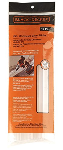 AdTech Black + Decker 8" Universal HOT MELT Glue Sticks