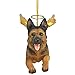 Christmas Tree Ornaments - Honor The Pooch German Shepherd Holiday Angel Dog Ornaments