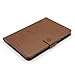 iPad Mini 1/2/3 Case-LittleMax Smart Embossed Leather Case Pure Color [Magnetic Closure] Stand Case with [Cards Holder] for Apple iPad Mini 3 2 1 [Free Cleaning Cloth,Stylus Pen]-#1-Brown