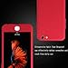 iPhone 6 Case,iPhone 6S Cases,sxxissky Ultra-thin Full Body Coverage Hard Hybrid Plastic with [Tempered Glass Screen Protector] Protective Case Cover & Skin for Apple iPhone 6 /6S 4.7 Inch(Red)