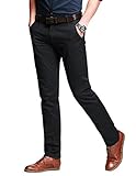 Match Men's Fit Tapered Stretchy Casual Pants (30W x 31L, 8103 Dark gray)