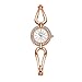 Lvpai Women's Small Round Wrist Watch for Dress Rose Gold Crystals Analog Quartz P105