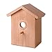 See Through One Way Mirrored Bird House - Suction Cup Window Mounted Bird Nesting Box