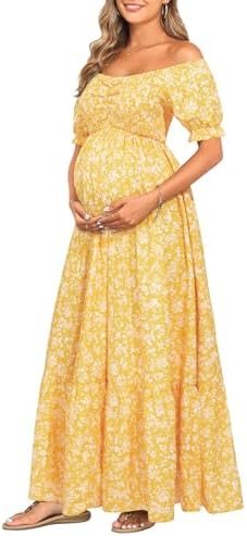 ivory floral embroidered maternity midi dress Pinkblush Ivory Floral Embroidered Maternity Midi Dress Medium