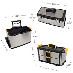 Portable Tool Box - Storage Compartments for