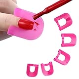 AutumnFall 26pcs Nail Polish Glue Model Spill Proof Manicure Protector Tools+ 1 PC French Manicure Stickers