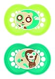 MAM Cartoon Orthodontic Pacifier, Boy, 6+ Months, 2-Count