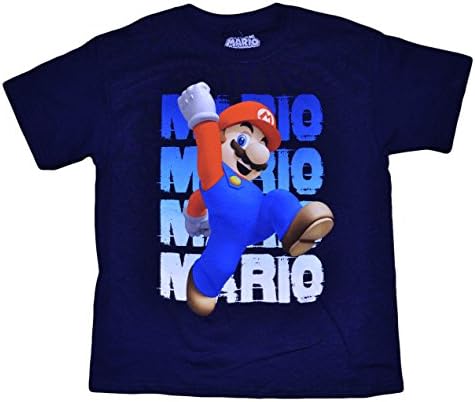 Boy's Super Mario Power Up Graphic Shirt (L (14/16))