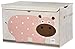 3 Sprouts Large Toy Chest for Kids with Lid and Handles - Collapsible Toy Storage Bin/Trunk/Box/Basket Organizer for Boys & Girls Playroom, Nursery, Hippo