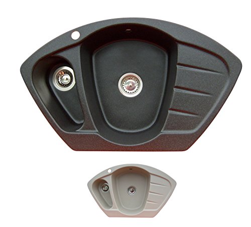 SCHWARZ-GRANITSPLE-EINBAUSPLE-KCHENSPLE-SPLE-SPLBECKEN-ECKSPLE-10-JAHRE-GARANTIE