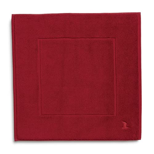 Moeve Superwuschel bath mat 60 x 60 cm made of 100% cotton, ruby