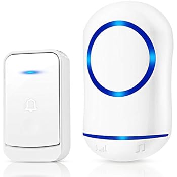 wireless doorbell door volume kit chime bell ge operated battery indicator operating chimes waterproof flash led 1000