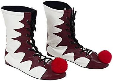 Pennywise Shoes Cosplay It Costume Halloween Boots Red &amp; White Props Accessories