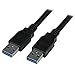 StarTech.com 6 ft / 2m Black SuperSpeed USB 3.0 Cable A to A - USB 3 A (m) to USB 3 A (m) (USB3SAA6BK)