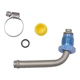 Edelmann 39106 Power Steering Line End Fitting; 16mm Male O-Ring x 3/8 Beaded Tube - 90 degree