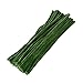 EBOOT 100 Pieces Pipe Cleaners Chenille Stem for Arts and Crafts, 6 x 300 mm (Dark Green)