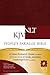 People's Parallel Bible KJV/NLT (Imitation Leather, Burgundy/maroon)