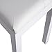HOMCOM Piano Bench, Duet Piano Chair with Faux Leather Padded Cushion and Wooden Frame, Button Tufted Keyboard Bench, White